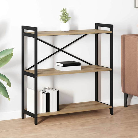 vidaXL Bookcase Artisan oak 80 x 30 x 83 cm Engineered wood