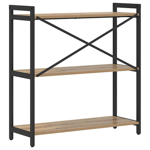 vidaXL Bookcase Artisan oak 80 x 30 x 83 cm Engineered wood