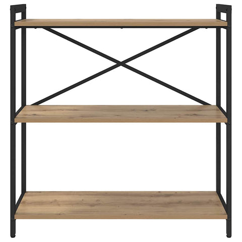 vidaXL Bookcase Artisan oak 80 x 30 x 83 cm Engineered wood
