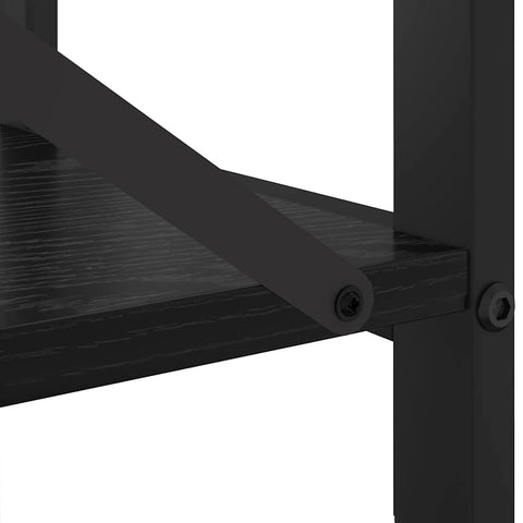 vidaXL Bookcase Black oak 80 x 30 x 48.5 cm Engineered wood