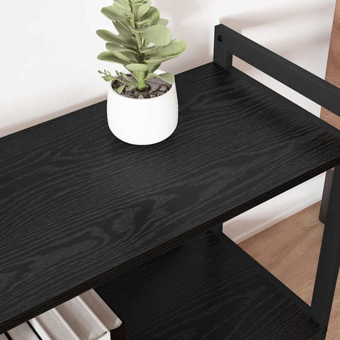 vidaXL Bookcase Black oak 80 x 30 x 48.5 cm Engineered wood