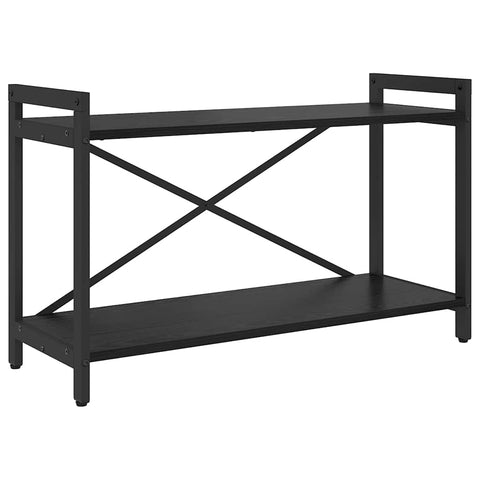 vidaXL Bookcase Black oak 80 x 30 x 48.5 cm Engineered wood