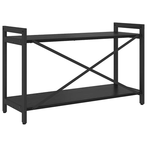 vidaXL Bookcase Black oak 80 x 30 x 48.5 cm Engineered wood