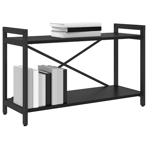 vidaXL Bookcase Black oak 80 x 30 x 48.5 cm Engineered wood