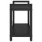 vidaXL Bookcase Black oak 80 x 30 x 48.5 cm Engineered wood