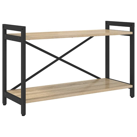vidaXL Bookcase Sonoma oak 80 x 30 x 48.5 cm Engineered wood