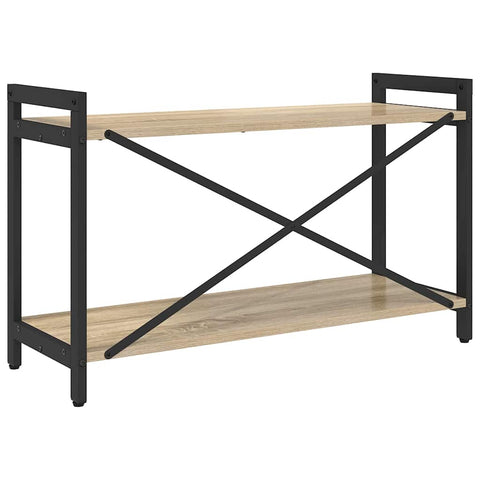 vidaXL Bookcase Sonoma oak 80 x 30 x 48.5 cm Engineered wood