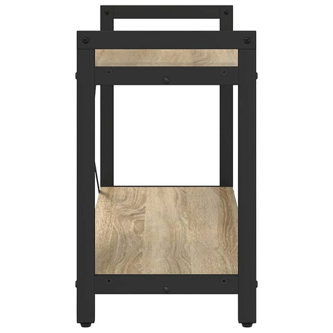 vidaXL Bookcase Sonoma oak 80 x 30 x 48.5 cm Engineered wood