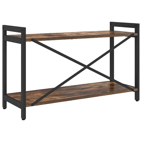 vidaXL Bookcase Smoked oak 80 x 30 x 48.5 cm Engineered wood