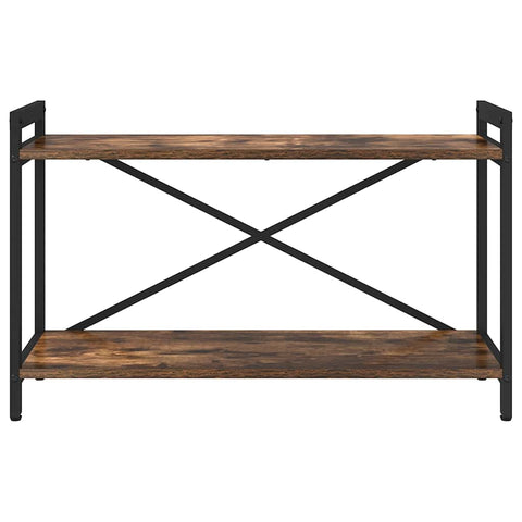 vidaXL Bookcase Smoked oak 80 x 30 x 48.5 cm Engineered wood