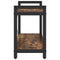 vidaXL Bookcase Smoked oak 80 x 30 x 48.5 cm Engineered wood