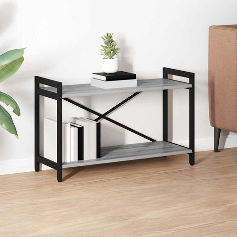 vidaXL Bookcase Grey sonoma 80 x 30 x 48.5 cm Engineered wood