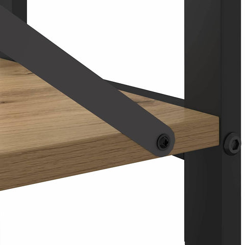 vidaXL Bookcase Artisan oak 80 x 30 x 48.5 cm Engineered wood
