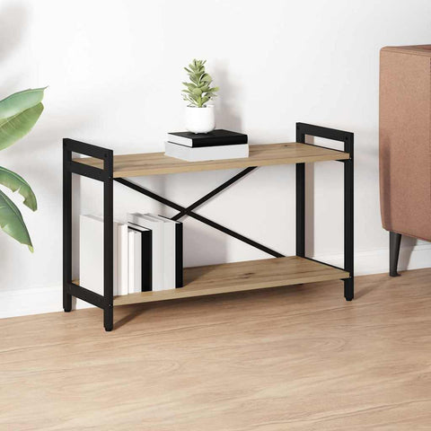 vidaXL Bookcase Artisan oak 80 x 30 x 48.5 cm Engineered wood