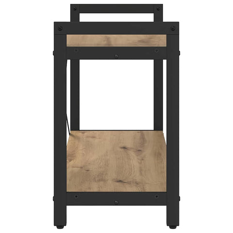 vidaXL Bookcase Artisan oak 80 x 30 x 48.5 cm Engineered wood