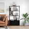 vidaXL Bookshelf Black oak 80 x 30 x 155.5 cm Engineered wood
