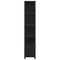 vidaXL Bookshelf Black oak 80 x 30 x 155.5 cm Engineered wood