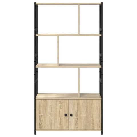 vidaXL Bookshelf Sonoma oak 80 x 30 x 155.5 cm Engineered wood