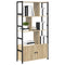 vidaXL Bookshelf Sonoma oak 80 x 30 x 155.5 cm Engineered wood