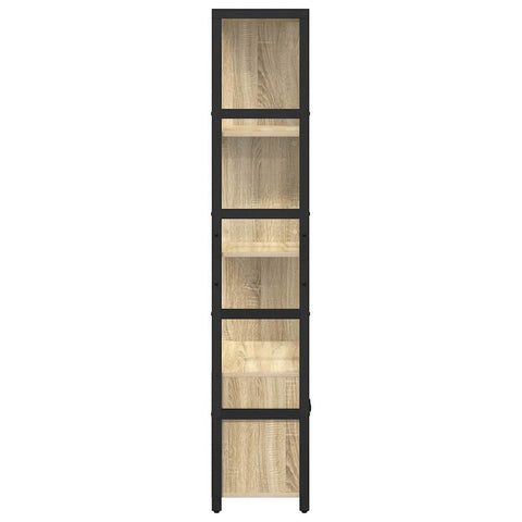 vidaXL Bookshelf Sonoma oak 80 x 30 x 155.5 cm Engineered wood