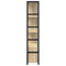 vidaXL Bookshelf Sonoma oak 80 x 30 x 155.5 cm Engineered wood