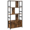 vidaXL Bookshelf Smoked oak 80 x 30 x 155.5 cm Engineered wood