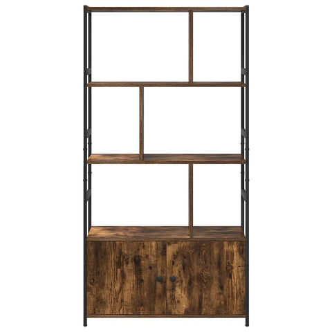 vidaXL Bookshelf Smoked oak 80 x 30 x 155.5 cm Engineered wood