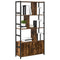 vidaXL Bookshelf Smoked oak 80 x 30 x 155.5 cm Engineered wood