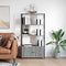 vidaXL Bookshelf Grey sonoma 80 x 30 x 155.5 cm Engineered wood