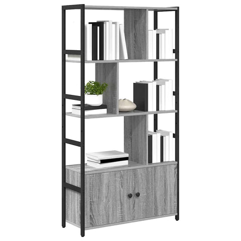 vidaXL Bookshelf Grey sonoma 80 x 30 x 155.5 cm Engineered wood