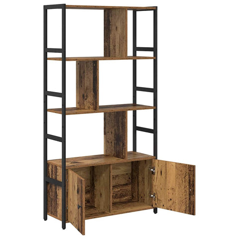 vidaXL Bookshelf Old wood 80 x 30 x 155.5 cm Engineered wood