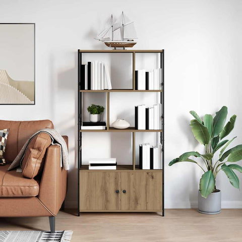 vidaXL Bookshelf Artisan oak 80 x 30 x 155.5 cm Engineered wood