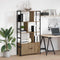 vidaXL Bookshelf Artisan oak 80 x 30 x 155.5 cm Engineered wood