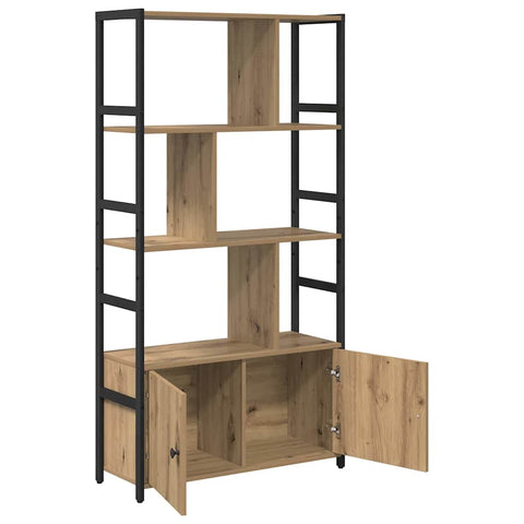 vidaXL Bookshelf Artisan oak 80 x 30 x 155.5 cm Engineered wood