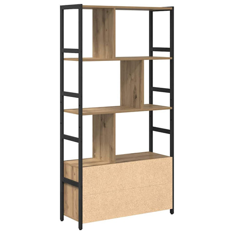 vidaXL Bookshelf Artisan oak 80 x 30 x 155.5 cm Engineered wood
