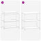 vidaXL Kitchen Storage Shelf with Shelf with Storage Black Steel