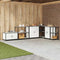 vidaXL Kitchen Storage Shelf with Shelf with Storage White Steel