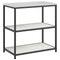 vidaXL Kitchen Storage Shelf with Shelf with Storage White Steel