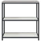 vidaXL Kitchen Storage Shelf with Shelf with Storage White Steel