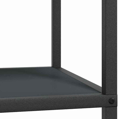 vidaXL Kitchen Storage Shelf with Shelf with Storage Anthracite Steel