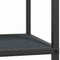 vidaXL Kitchen Storage Shelf with Shelf with Storage Anthracite Steel