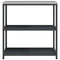 vidaXL Kitchen Storage Shelf with Shelf with Storage Anthracite Steel