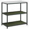 vidaXL Kitchen Storage Shelf with Shelf with Storage Olive green Steel