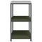 vidaXL Kitchen Storage Shelf with Shelf with Storage Olive green Steel