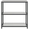 vidaXL Kitchen Storage Shelf with Shelf Silver Stainless steel