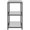 vidaXL Kitchen Storage Shelf with Shelf Silver Stainless steel