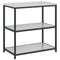 vidaXL Kitchen Storage Shelf with Shelf Silver Galvanised steel