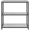 vidaXL Kitchen Storage Shelf with Shelf Silver Galvanised steel