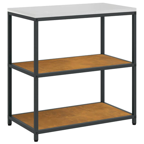 vidaXL Kitchen Storage Shelf with Shelf Rusty Weathering steel