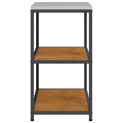 vidaXL Kitchen Storage Shelf with Shelf Rusty Weathering steel